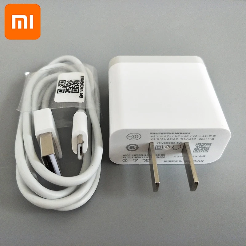 Xiaomi mi QC3.0 быстрое зарядное устройство 12 В/1,5 А адаптер быстрой зарядки mi cro USB TYPE-C кабель для mi 4 s a1 5 5S 6 Max 8 9 redmi 4 Note 4X