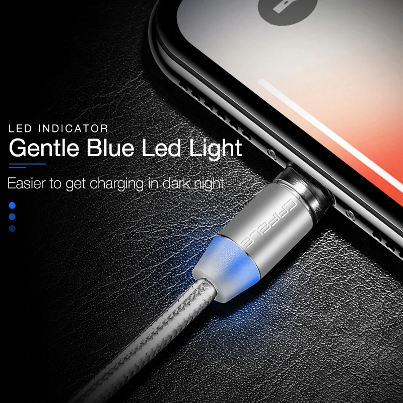 CAFELE Магнитный кабель Micro Тип C USB кабель для передачи данных для iPhone samsung huawei Светодиодная лампа Xiaomi кабель для зарядки 5V 2.4A Макс 100 см/200 см