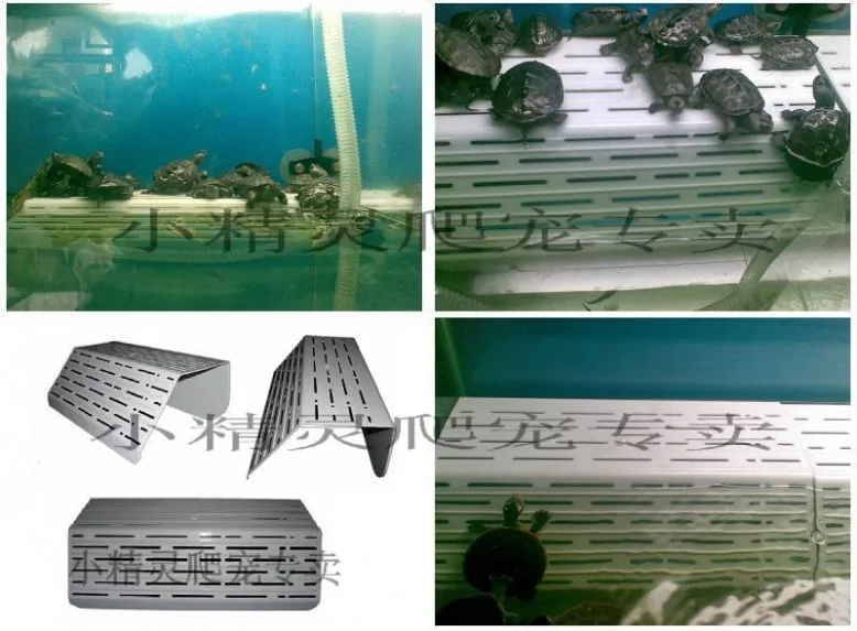 28 см прозрачный акриловый терраса рептилии Террариум черепаха плавучий опорная