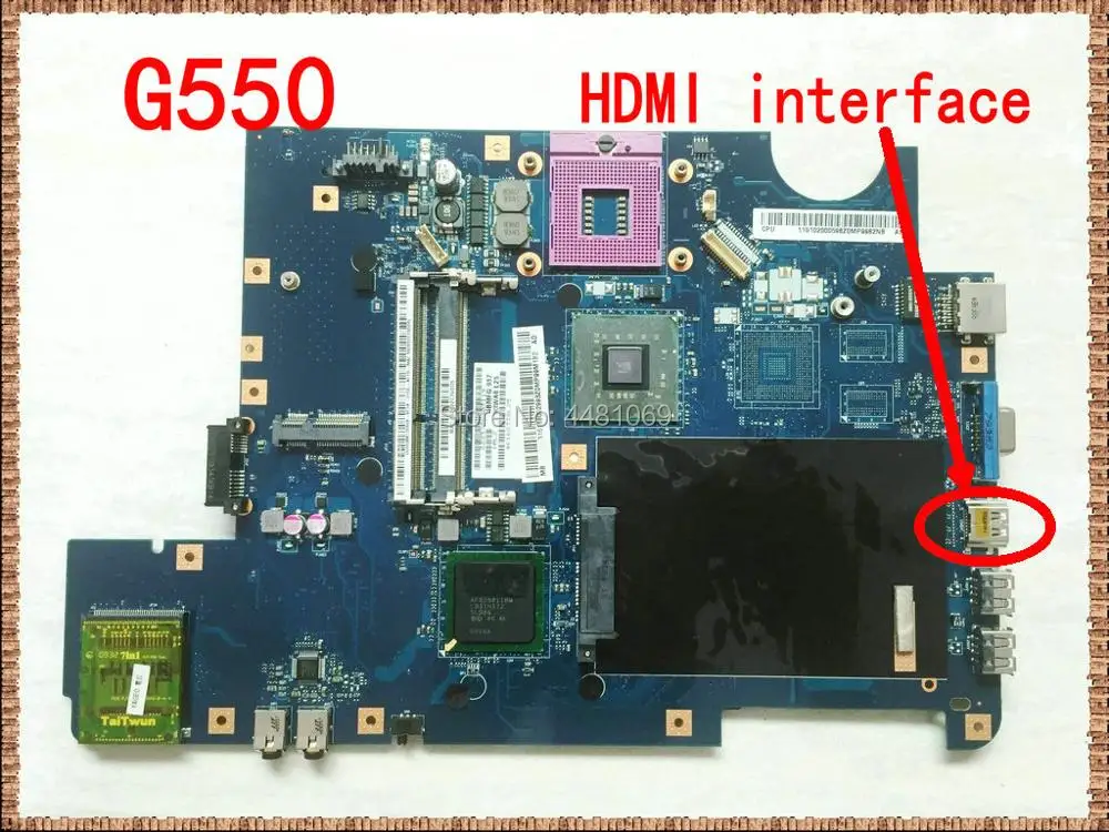 Материнская плата для Lenovo G550 материнская ноутбука KIWA7 DDR3 100% испытано с тестовым