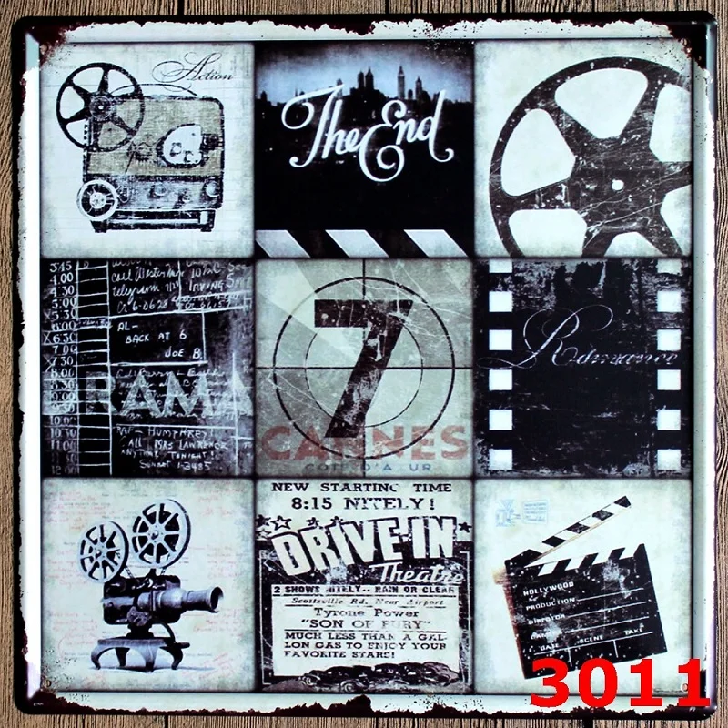 Винтажный домашний декор винтажный постер Cerveja для кафе латунный с костяшками