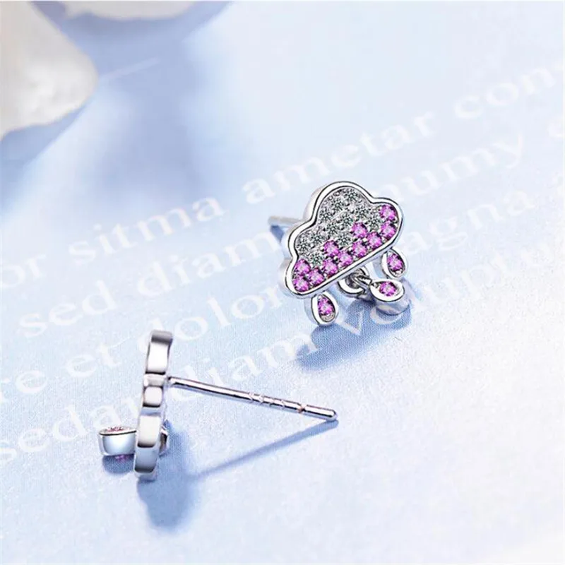 LULU PIG 925 облако дождь каплевидные серьги персональные очки холодный ветер