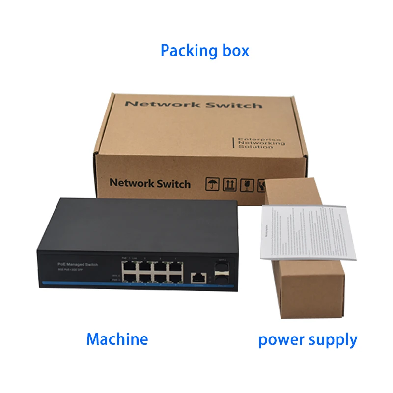 Wanglink Gigabit 8 port 48V&amp24V POE SWITCH WEB ethernet switch Port POE+1Uplink SFP management Network 1 ps | Мобильные телефоны