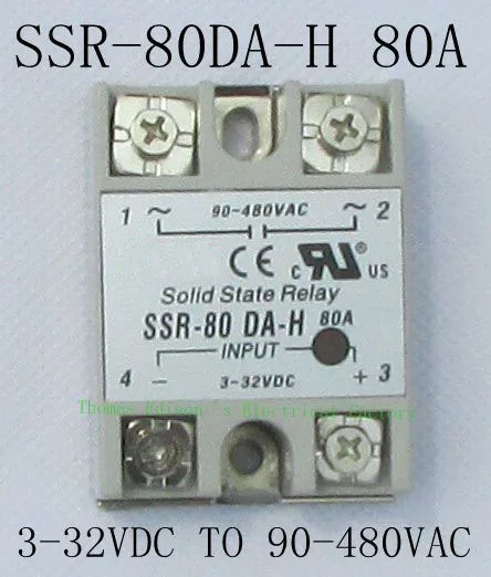 Твердотельные реле SSR 80DA H 80A Инвертор постоянного тока в переменный