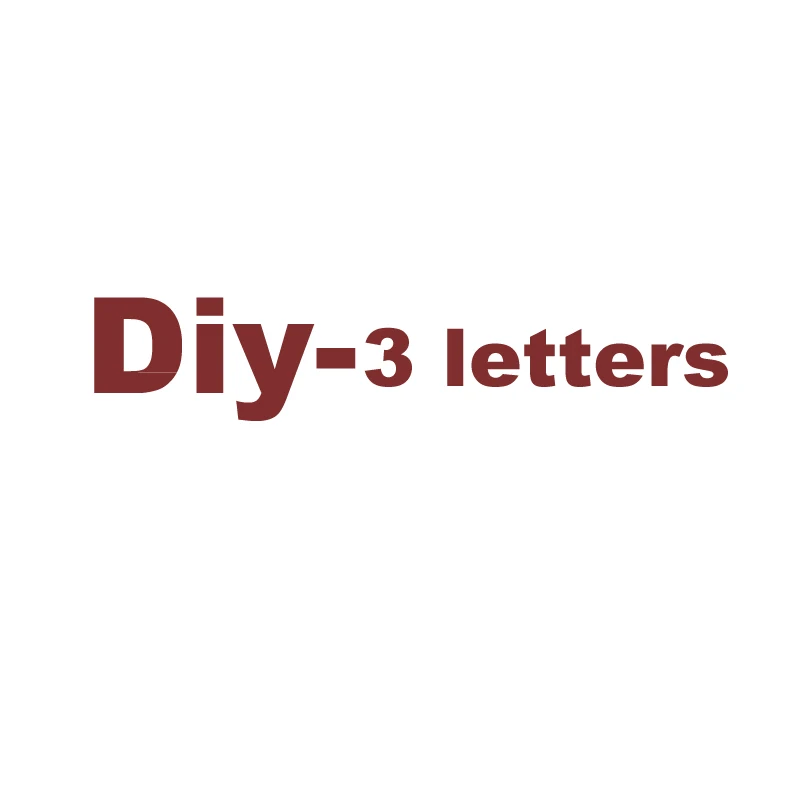Diy-3 letters Индивидуальное DIY ожерелье с первоначальным буквенным принтом в стиле рок, панк, безопасная булавка, Угловое колье, 3 или 5 слов, заказное ожерелье, подвеска, подарки - Окраска металла: Diy-3 letters