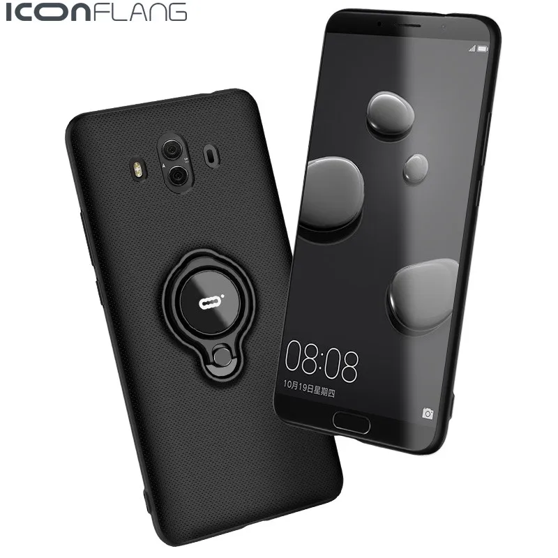 Чехол для Huawei Mate 10 Pro Жесткий ПК тонкий защитный чехол телефона с кольцом Iconflang |