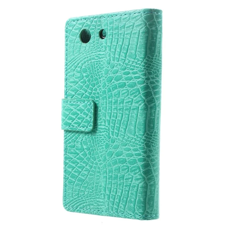 Для Sony Xperia Z3 Compact чехол Чехол Крокодил Флип Бумажник кожаный для d5803 m55w случае coque |