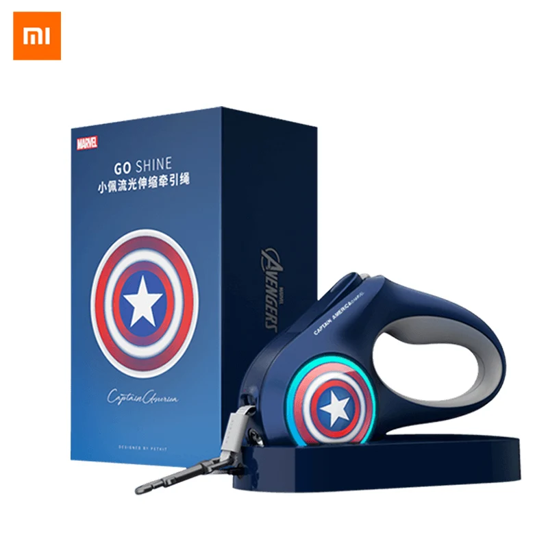 Xiaomi светодиод для домашних собак выдвижной светильник ошейник Lea sh жгут с замком