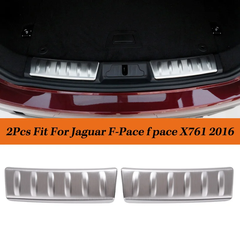 

Car Stainless Steel Inner Rear Bumper Protector Cover Guard Plate Trim For Jaguar F-Pace f pace X761 2016 Auto Part Accessories