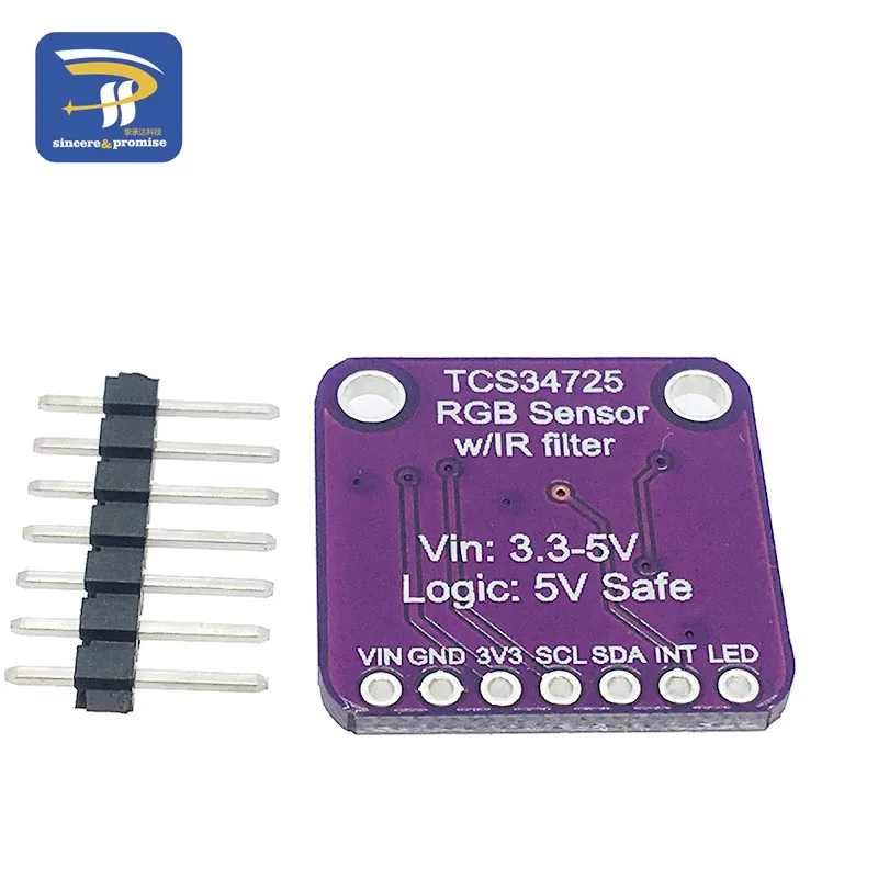 TCS34725 низкая мощность ИК блокирующий фильтр RGB светильник датчик цвета распознавание Diy Kit Электронная Печатная плата для Arduino программируемый