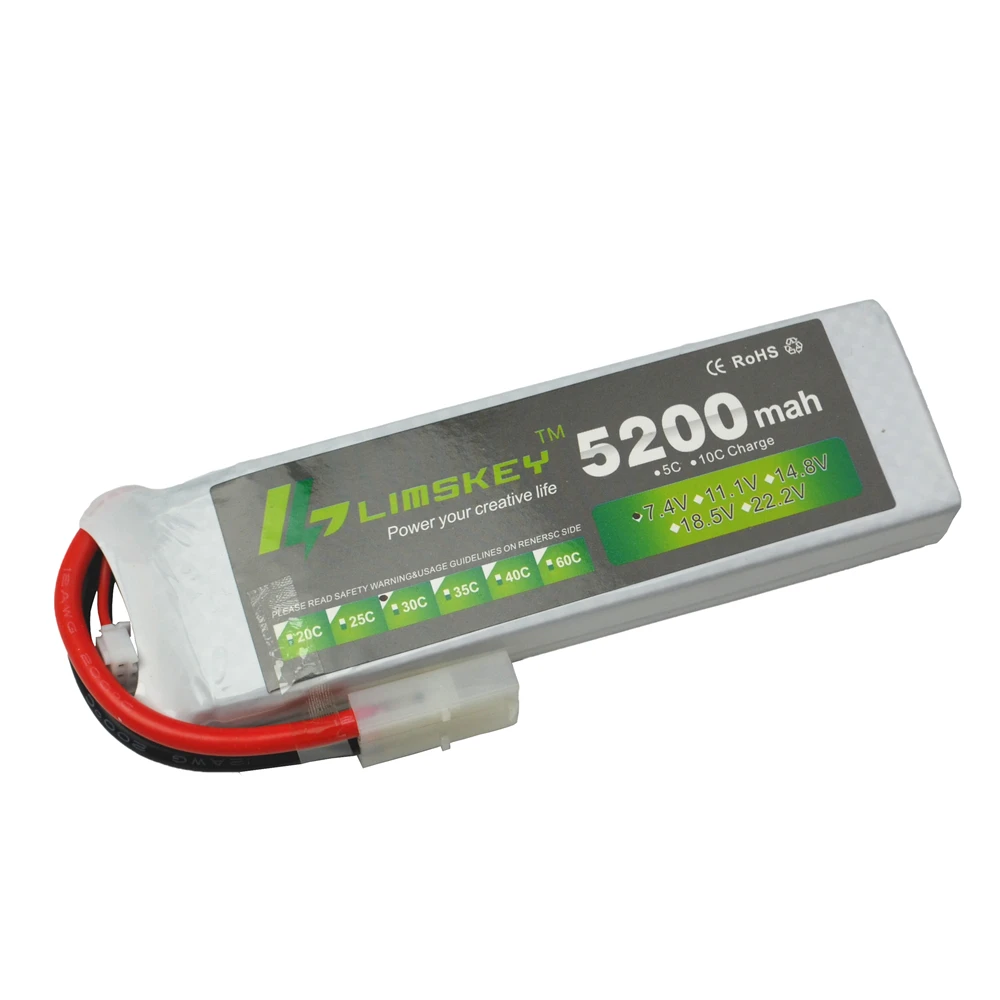 Limskey Racing 2S lipo battery 7 4 В 5200 мАч 30C для rc вертолета car boat quadcopter Li Polymer battey|2s 7.4v|2s batterylipo 7.4v