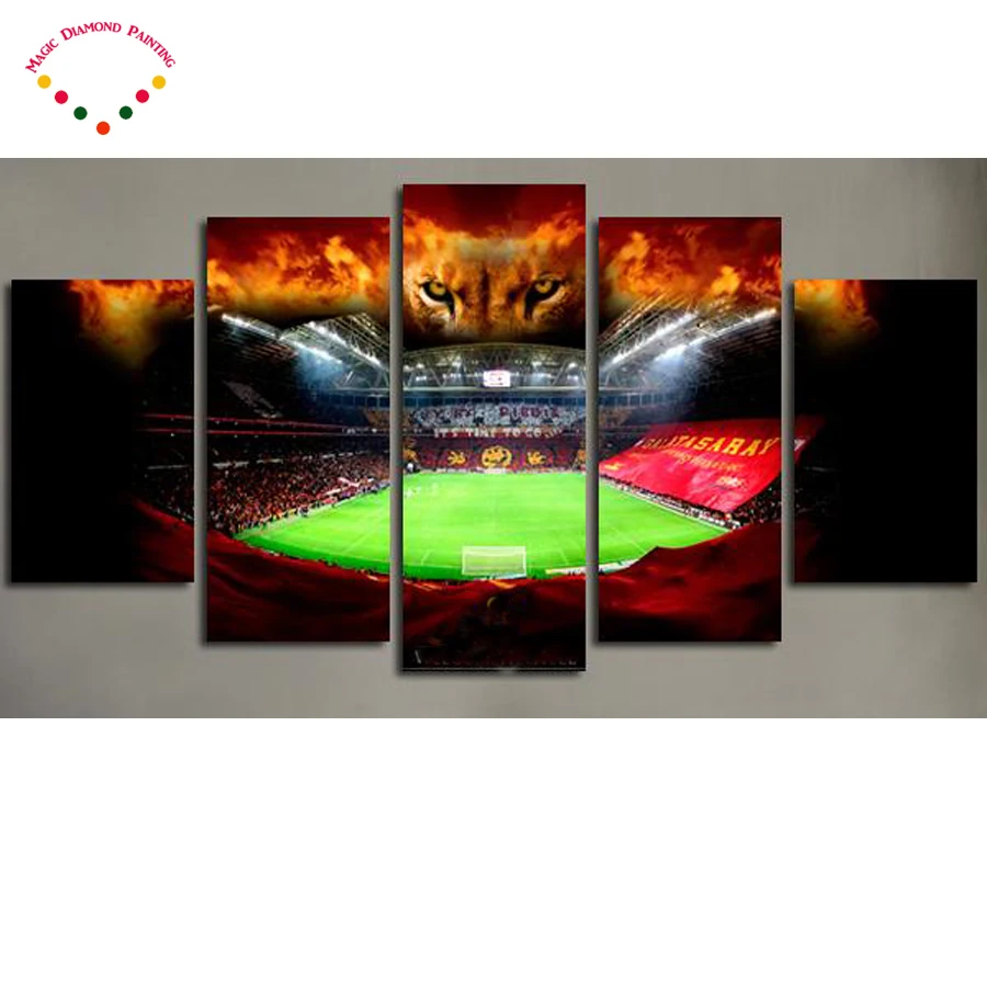 

5D 5p DIY Football stadium diamond painting court square/round cross stitch picture mosaic kit diamond embroidery Wall stickers