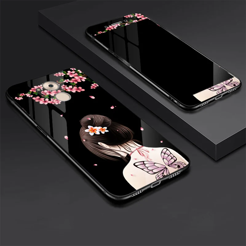 Для huawei Enjoy 6 S Чехол из закаленного стекла+ Защитная пленка из закаленного стекла для huawei Enjoy 6 S 360 Полное покрытие Enjoy6S