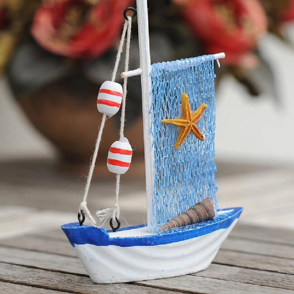 Mediterranean Nautical Tropical Fishing Net Sailing Decor Home Ornament #5 | Figurines &amp Miniatures