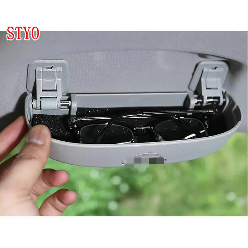 

STYO Car Sunglasses Holder Glasses Case Cage Storage Box For Karoq 2017 2018