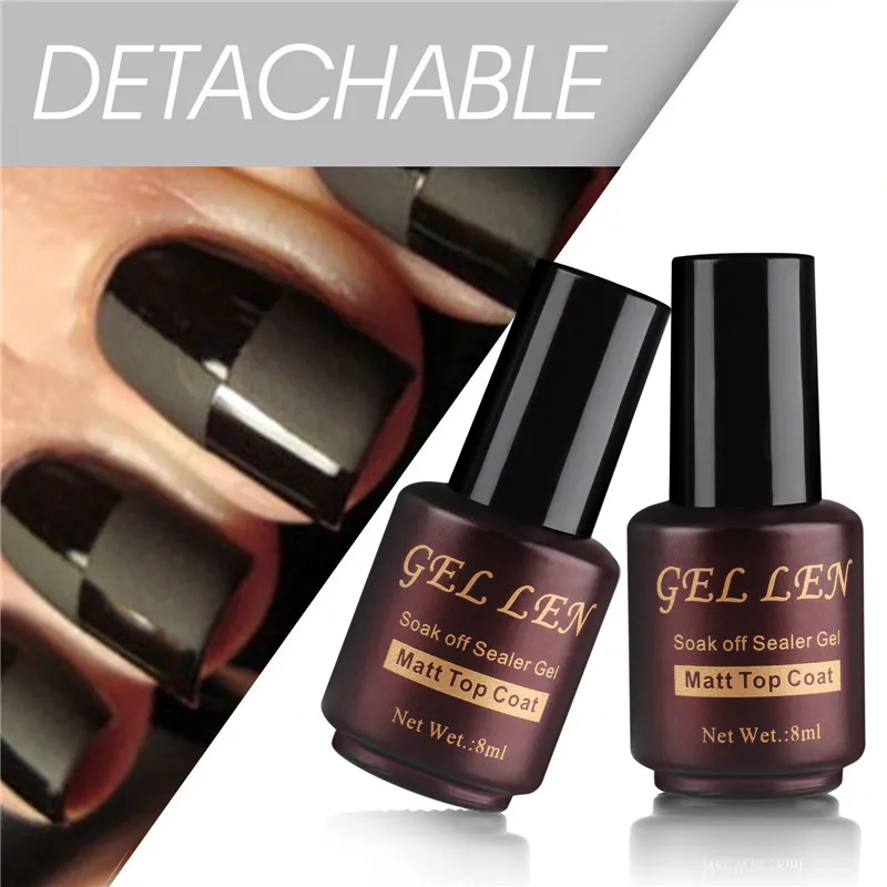 Матовое верхнее покрытие 1 шт. гель Лен матовый эффект отделка СВЕТОДИОДНЫЙ лак