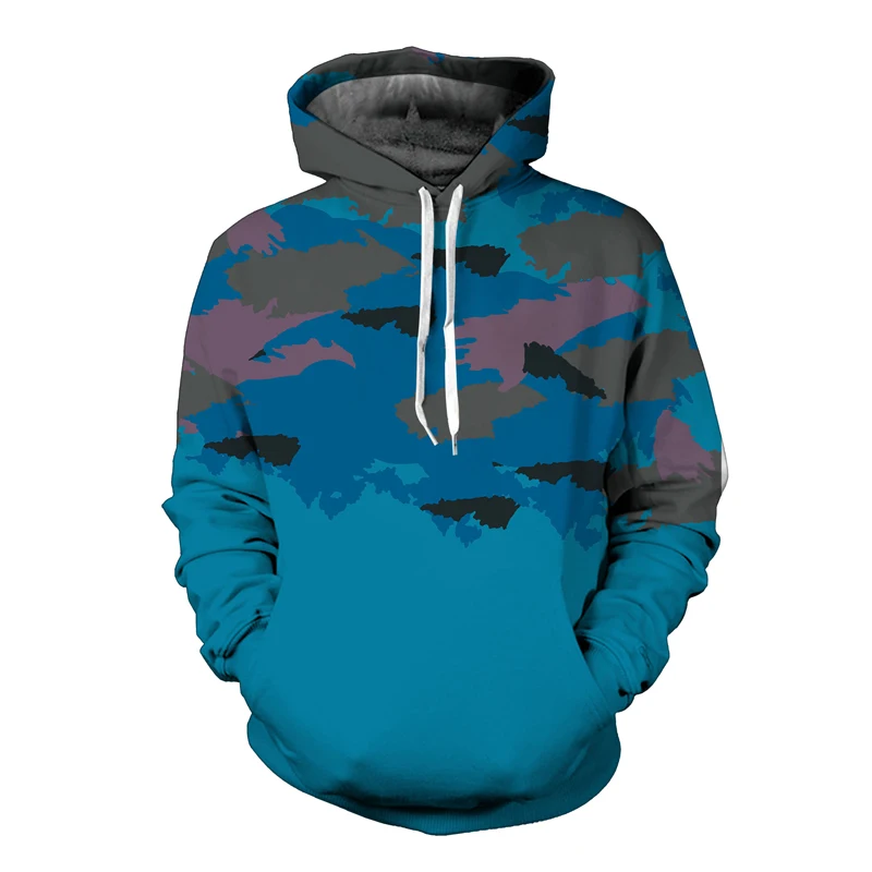 Sunboat 2017 Для мужчин/wo мужчин Толстовки кофты Забавный 3D печатных джунгли камуфляж