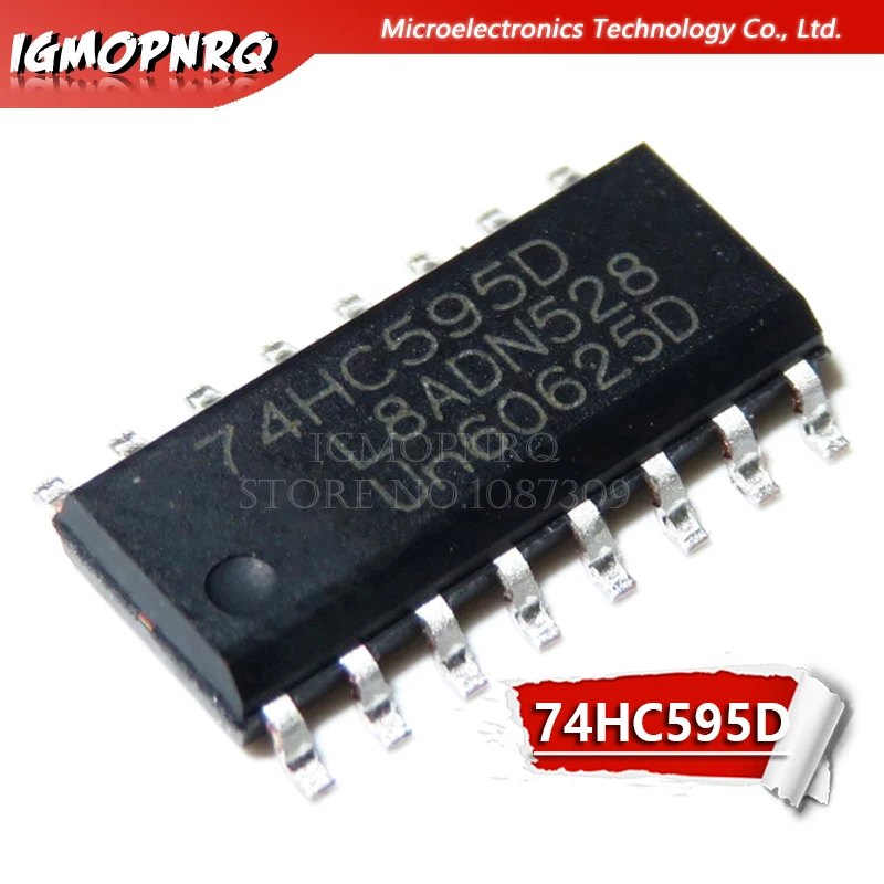 10 шт. 74HC595D 74HC595 SOP 16 счетчик переключения передач 8 бит Shiftr новый оригинальный|shift