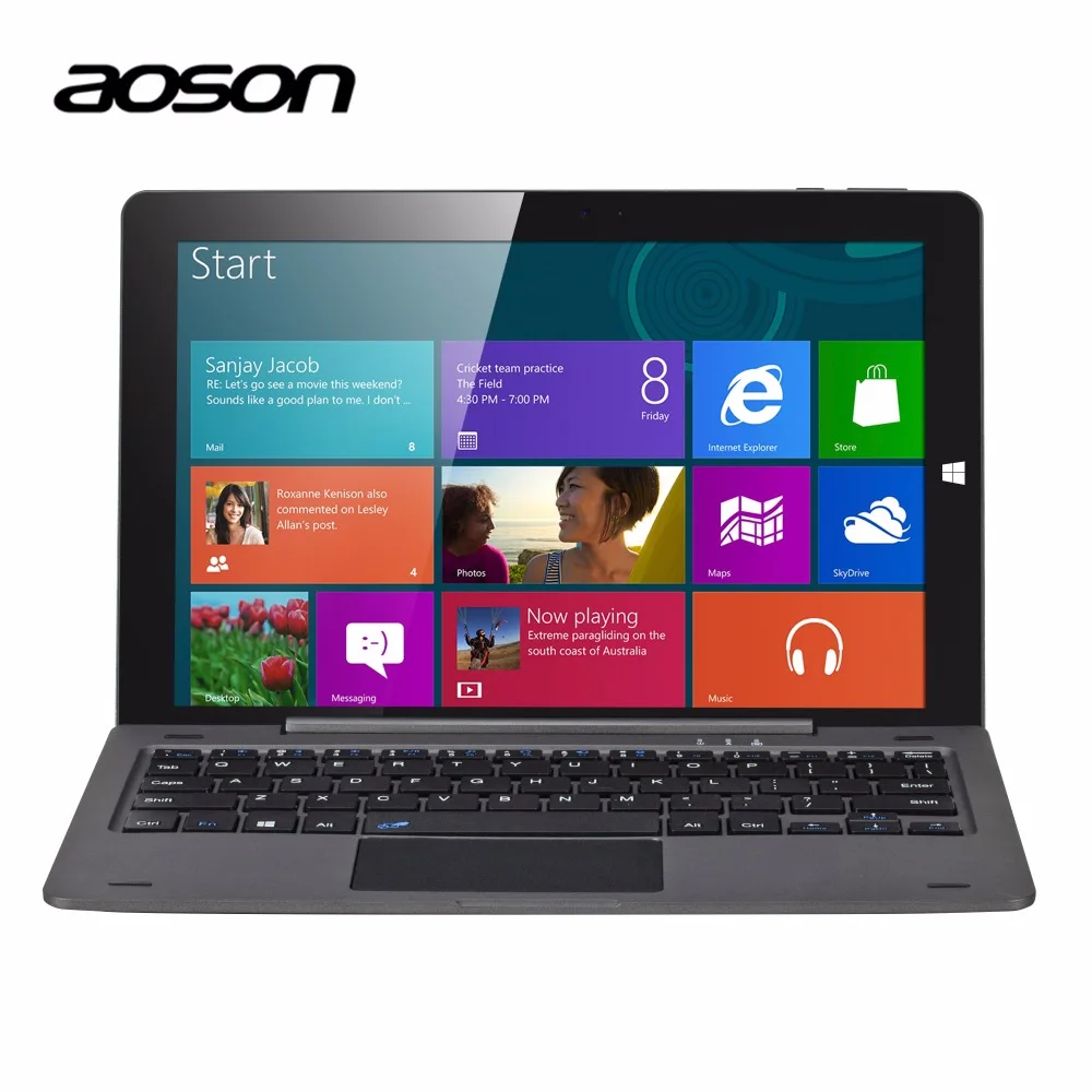 Ноутбук 10.1 дюймов Оконные рамы 10 Планшеты PC Бизнес Aoson R105 4 г/64 г ядра Cherry Trail Z8300
