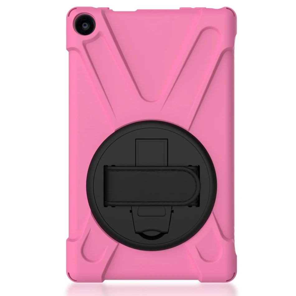 pink Сверхмощный ударопрочный чехол на руку для Amazon Kindle Fire HD 8 HD8 с подставкой Гибридный детский безопасный чехол для планшета - Цвет: pink