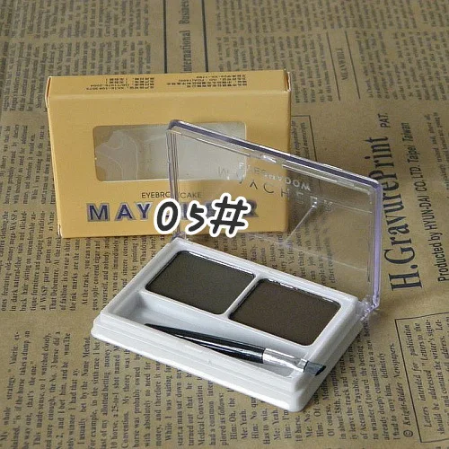 1pcs color 5 1 шт. MAYCHEER двухцветная пудра для бровей натуральный стерео Водонепроницаемый Пот стойкий не снимает макияж 4 г - Цвет: 1pcs color 5