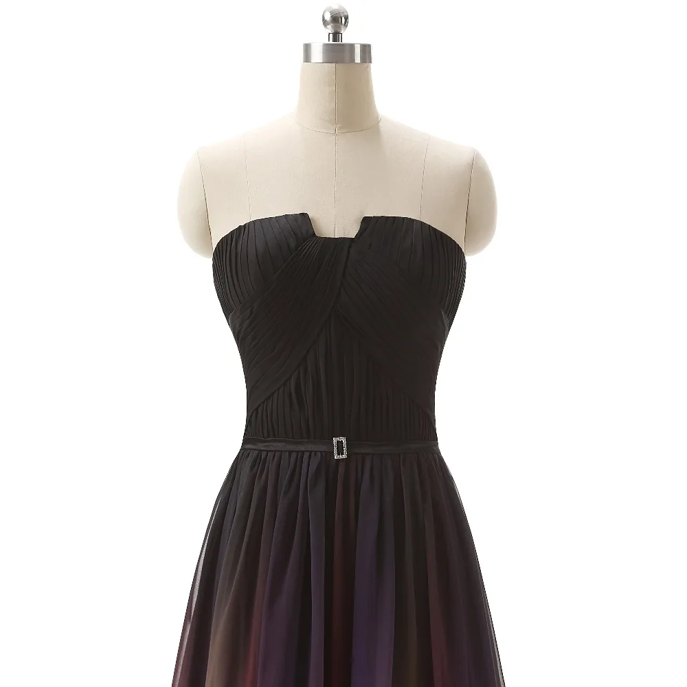 Шифоновое платье с градиентным эффектом на молнии сзади | Свадьбы и торжества