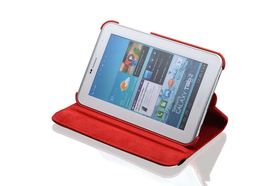 Вращающийся на 360 градусов чехол для планшета samsung Galaxy Tab2 " GT-P3100 P3110 P3108 откидной Чехол-книжка из искусственной кожи с подставкой Умный Магнитный чехол