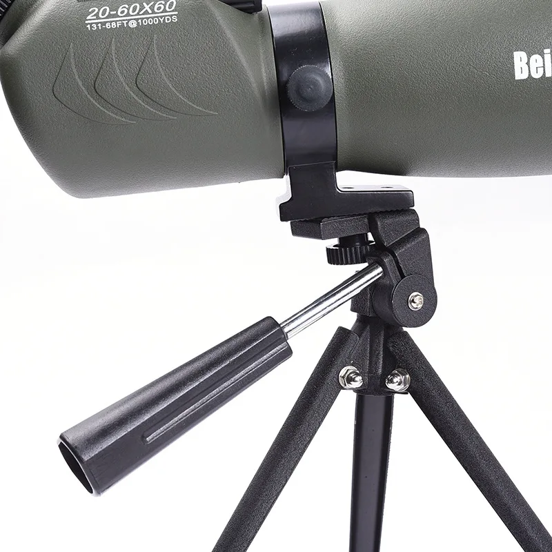 

Beileshi 20-60X60 Spotting Scopes Zoom Telescope Monocular HD FMC Green film BaK4