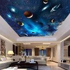 Настенные 3D обои на заказ с изображением космоса, астрономическая галактика, планета, пейзаж, Потолочный фон, декоративные обои для гостиной