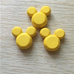yellow Выберите цвет) 50 шт./лот 37x33 мм массивные бусины в виде голов для массивных ювелирных изделий ожерелье - Цвет: yellow
