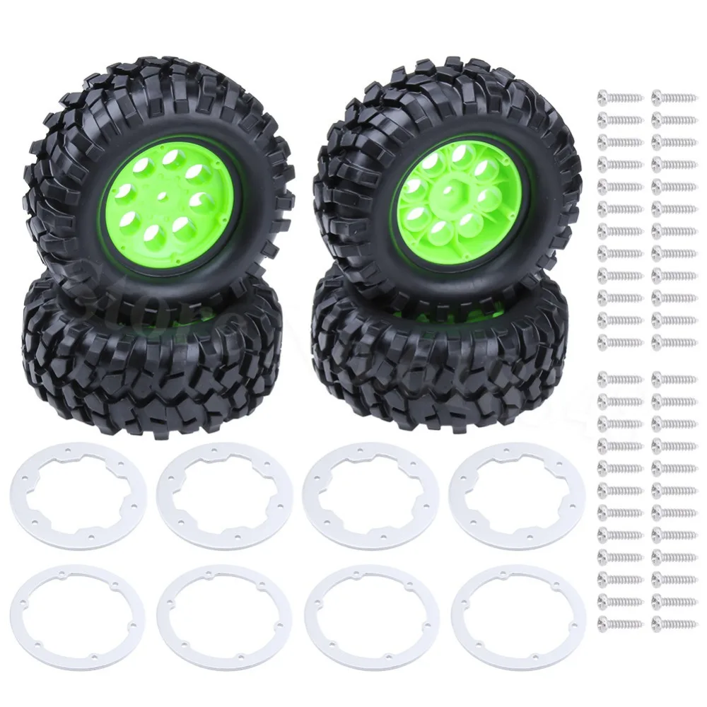 4 шт. Резина 1 9 &quotBeadlocks колеса и шины 96 мм для Радиоуправляемая модель axial SCX10 RC4wd