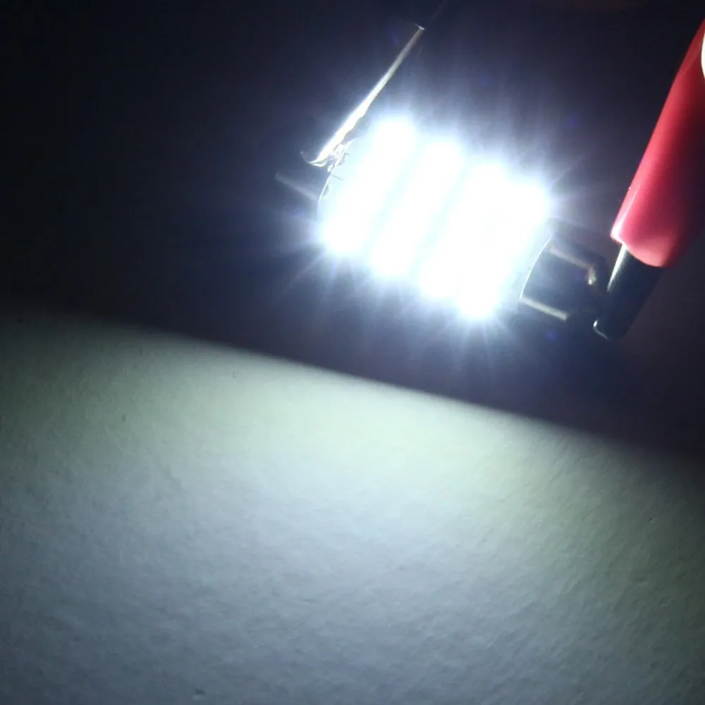 2 лампочки 16 светодиодов 8000k Azulada Torpedo Placa Teto Pingo 41 мм|lampada torpedo led|lampada led torpedopingo |