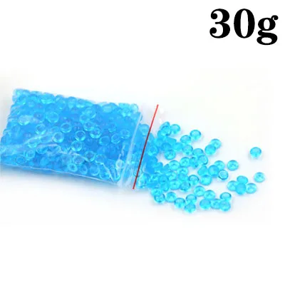 30g Blue Красочные шарики из бисера, наполнитель для слизи, игрушки, вечерние украшения для аквариума для детей, сделай сам, клейкие аксессуары, принадлежности - Цвет: 30g Blue