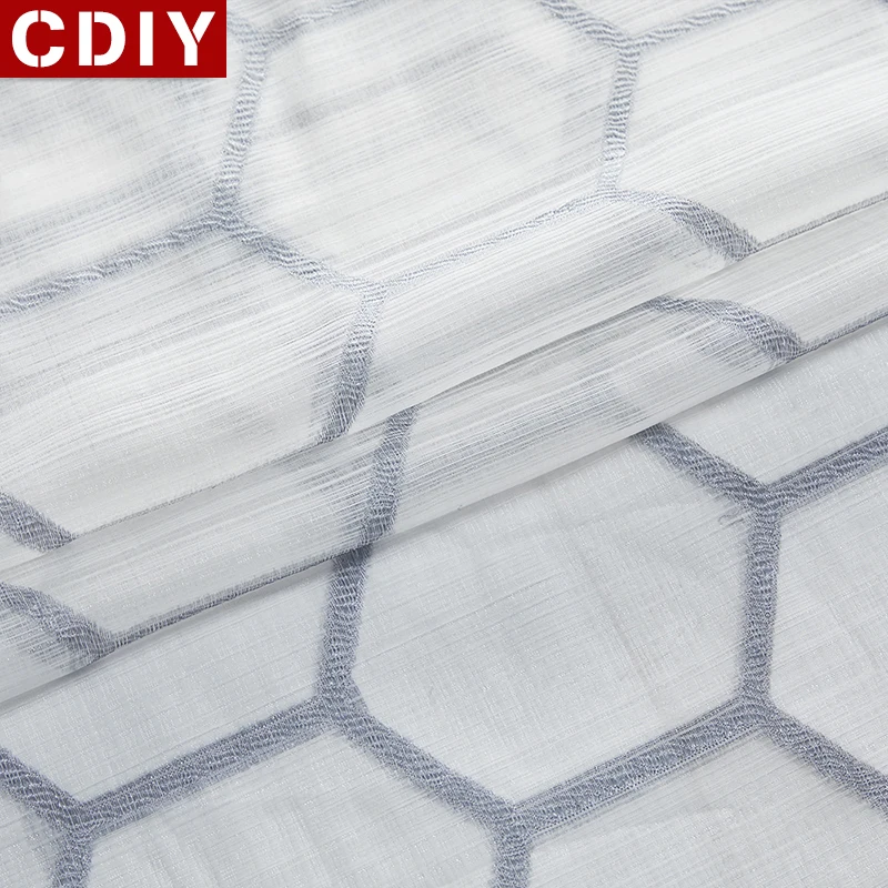 CDIY Тюль занавеска s для гостиной современная Геометрическая прозрачная спальни