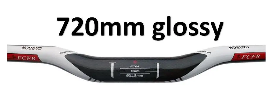 glossy 3K углеродный руль для велосипеда MTB, набор велосипедных подъемных/плоских рулей, углеродный Подседельный штырь, велосипедные горные части, подседельный штырь для шоссейного велосипеда - Цвет: glossy