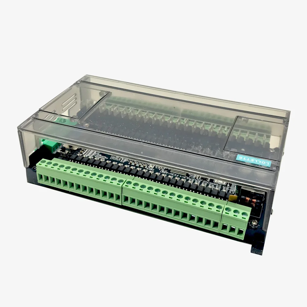 LE3U FX3U 48MT RS485 RTC(часы в режиме реального времени) 24 вход 24 транзисторный выход 6 аналоговый вход 2 аналоговый выход plc контроллер