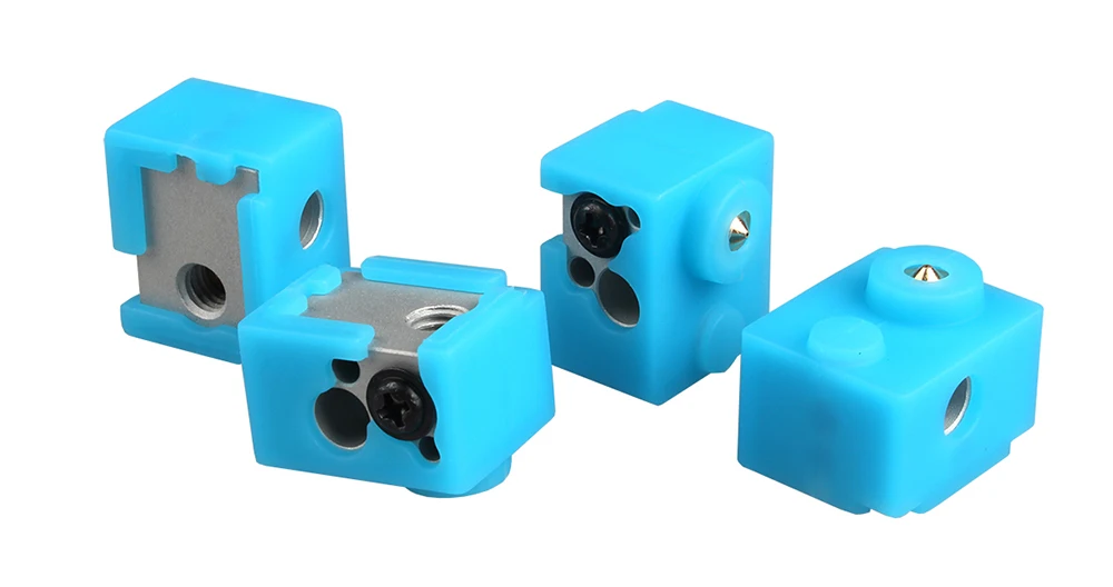 LERDGE 3d принтер части XCR-NV6 тепловой блок для j-головки экструдера HotEnd нагревательный блок с силиконовым носком 0,4 мм Насадка Замена V5 V6