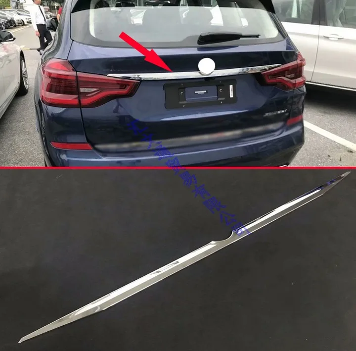 Для BMW X3 G01 2018 2019 молдинговая рамка для заднего багажника Стикер Украшение |