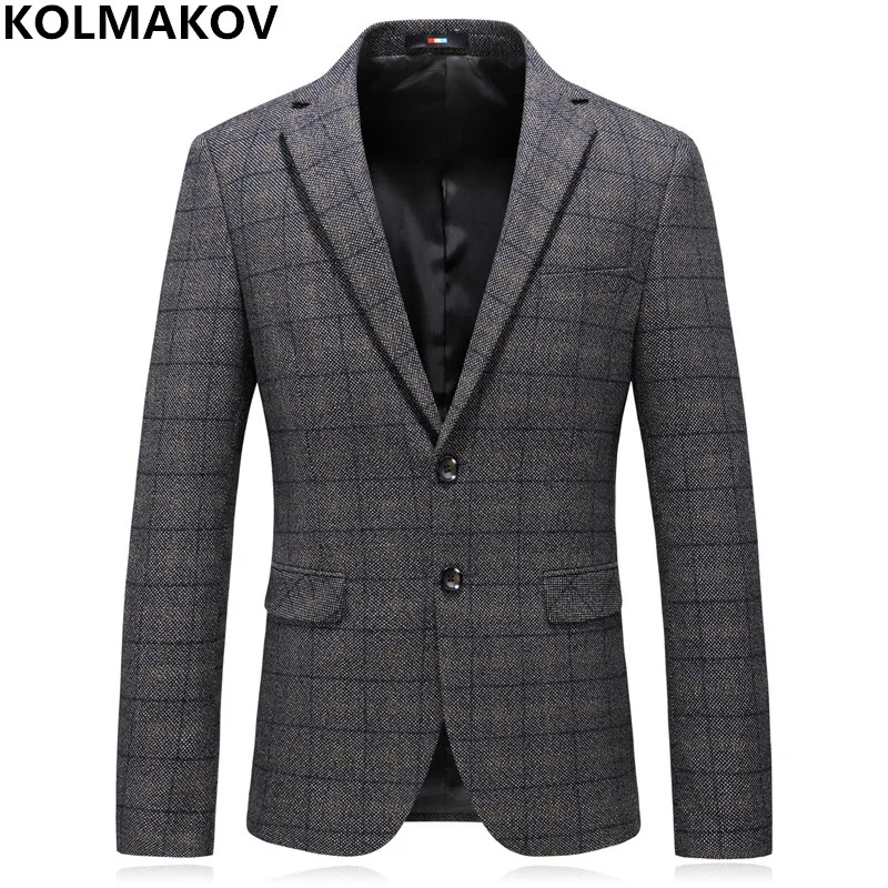 Мужские блейзеры 2019 мужской осенний Новый стиль Роскошный Блейзер облегающая