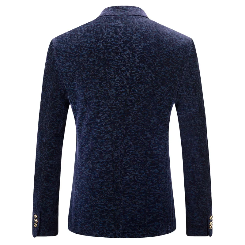 Для мужчин Блейзер костюм Повседневное с длинными рукавами вельвет Slim Fit тонкими