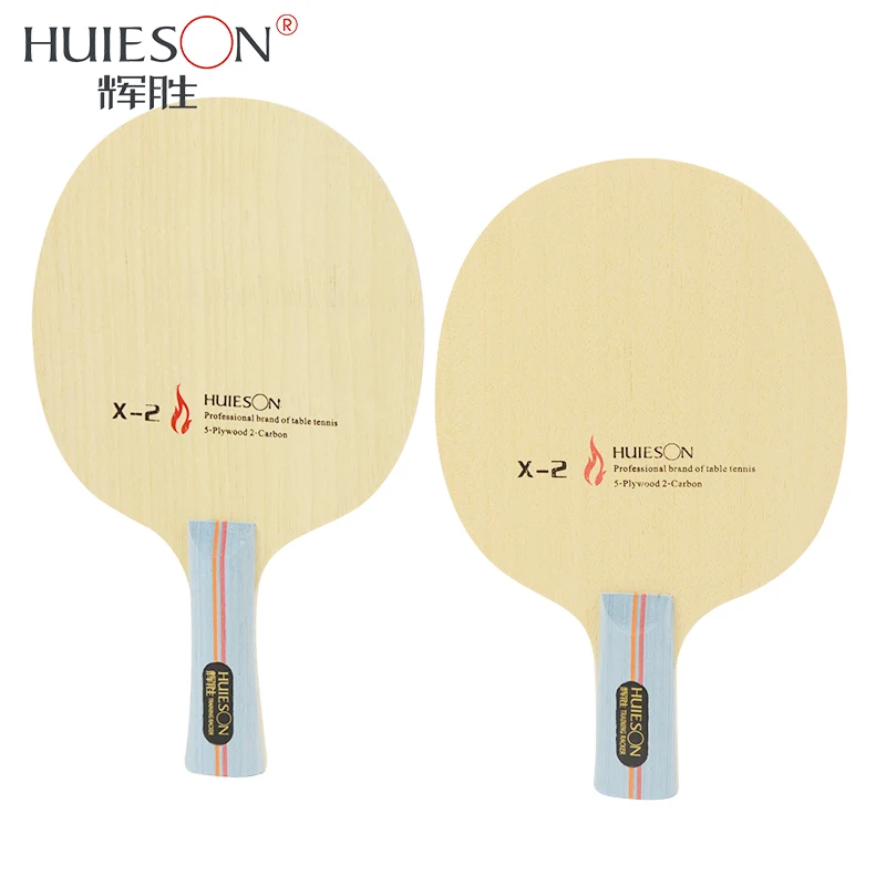 

HUIESON 7 Ply Hybrid Carbon Table Tennis Racket Blade with Big Central Ayous Wood for Senior Table Tennis Players Training X2