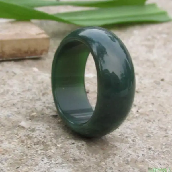18 8 натуральный зеленый агат нефритовые кольца для мужчин и женщин Потяните палец