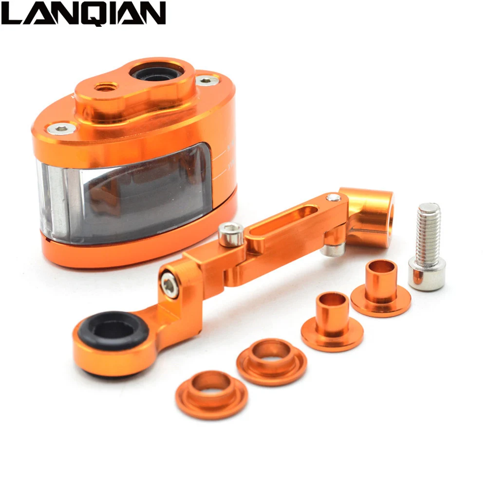 Orange With Bracket Мотоцикл с ЧПУ Тормозная муфта цилиндрический резервуар жидкость масло чашки Кронштейн для Honda CRF1000L Африка Твин CBF1000 XRV 750 гром - Цвет: Orange With Bracket