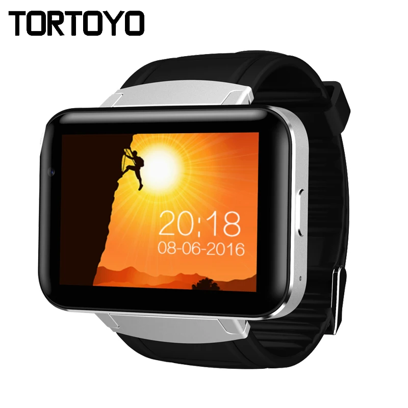 Смарт часы TORTOYO DM98 на базе Android OS с большим экраном 2 дюйма 3G умные hd камерой BT WIFI GPS