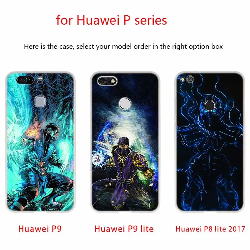 Чехол для телефона Mortal Kombat Huawei P40 P9 P10 P20 P30 Lite Cases Pro P Smart 2019 мягкий чехол|Бамперы| |