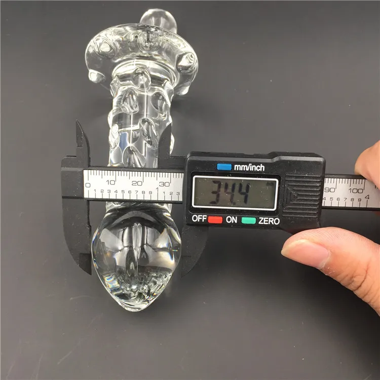 Стеклянный фаллоимитатор Pyrex секс игрушка для женщин Вращающийся вибратор 2