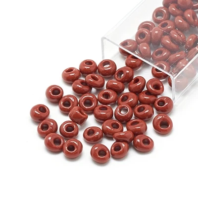 SaddleBrown 10g 3,8/5/6 мм TOHO японская бахрома маленький, подходят для изготовления ювелирных изделий, сделай сам, свободные бусины непрозрачные Стекло круглое отверстие Rocailles - Цвет: SaddleBrown