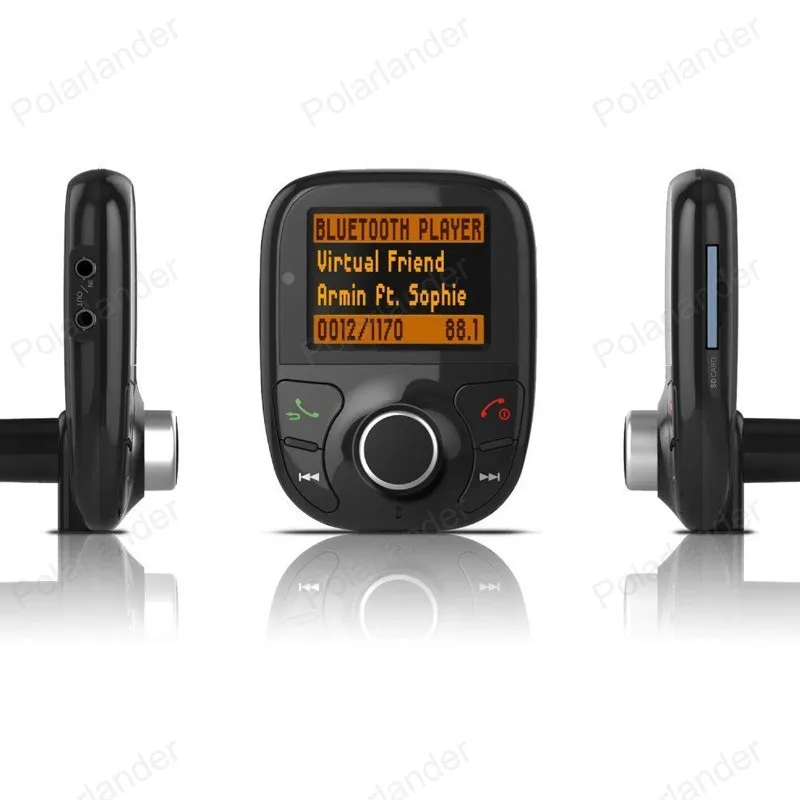 Автомобильный комплект громкой связи Bluetooth MP3 плеер AUX Громкая связь FM-передатчик