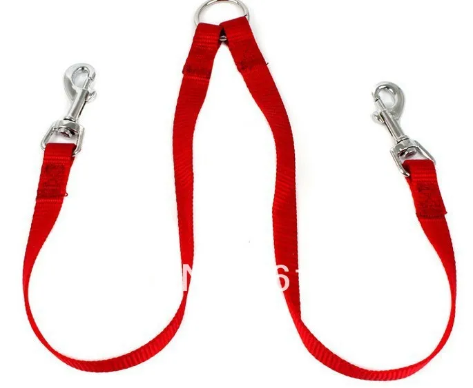 Бесплатная доставка муфта поводки для питомцев собак двухсторонний двойной