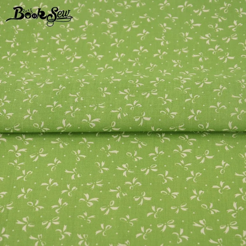 Хлопковая простая ткань Booksew домашний текстиль Лоскутная белая кукла с бантом